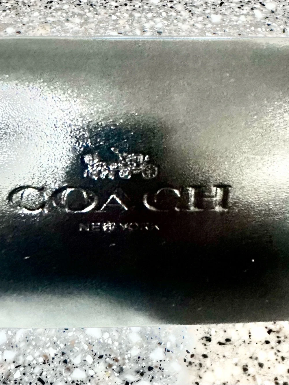 Coach Black Leather Glasses Case